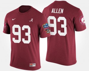 Jonathan Allen The Tide #93 Mens Bowl Game Sugar Bowl T-Shirt - Crimson 299257-168