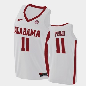 Joshua Primo Bama Men's 2021 Swingman College Basketball #11 Jersey - White 108199-462