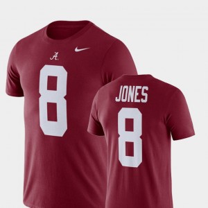 Julio Jones Alabama Men's Football Performance Name and Number #8 T-Shirt - Crimson 449884-553