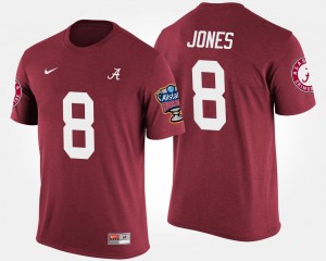 Julio Jones Bama Bowl Game Mens Sugar Bowl #8 T-Shirt - Crimson 437915-987
