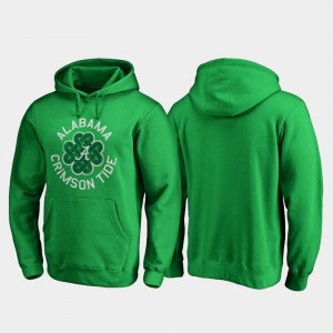 University of Alabama Mens St. Patrick's Day Luck Tradition Fanatics Branded Hoodie - Kelly Green 359500-871
