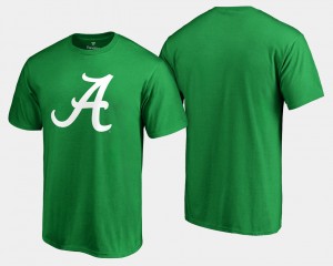 Alabama Crimson Tide Mens St. Patrick's Day White Logo Big & Tall T-Shirt - Kelly Green 415207-312