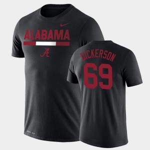 Landon Dickerson Crimson Team DNA #69 Mens Legend Performance T-Shirt - Black 800052-139