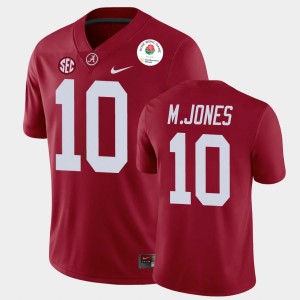 Mac Jones Roll Tide #10 Men's College Football 2021 Rose Bowl Jerseys - Crimson 501546-547