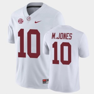 Mac Jones The Tide Game Mens College Football #10 Jersey - White 614740-694