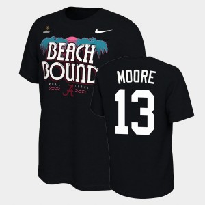 Malachi Moore The Tide Bound College Football Playoff 2021 National Championship Mens #13 T-Shirt - Black 592569-734