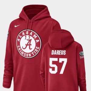 Marcell Dareus Bama Men #57 Champ Drive Football Performance Hoodie - Crimson 547056-413