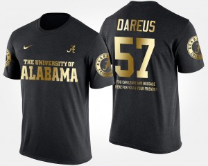 Marcell Dareus Crimson Men's Short Sleeve With Message #57 Gold Limited T-Shirt - Black 757673-997