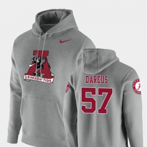Marcell Dareus Bama Men Pullover #57 Vault Logo Club Hoodie - Heathered Gray 850052-157
