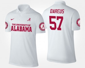 Marcell Dareus Bama #57 Men Game Name and Number Polo - White 638076-284