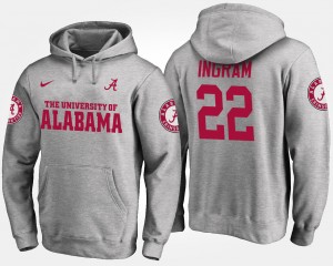 Mark Ingram University of Alabama Name and Number Limited #22 Men's Hoodie - Gray 787906-579