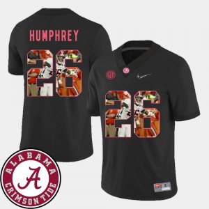 Marlon Humphrey University of Alabama Mens Pictorial Fashion #26 Football Jerseys - Black 434086-891