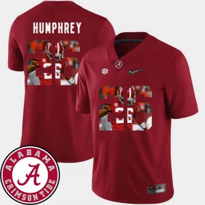 Marlon Humphrey Bama #26 Football Pictorial Fashion Men Jerseys - Crimson 957244-193