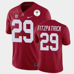 Minkah Fitzpatrick Alabama Crimson Tide #29 Mens College Football 2021 Rose Bowl Jerseys - Crimson 144522-984