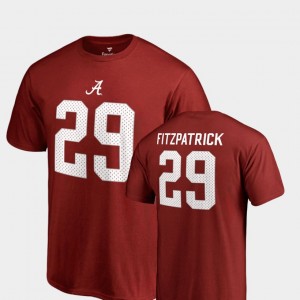Minkah Fitzpatrick Alabama College Legends Men's #29 Name & Number T-Shirt - Crimson 702321-534