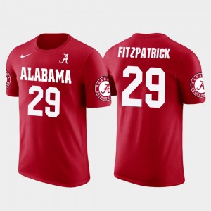 Minkah Fitzpatrick Alabama Crimson Tide #29 Men Future Stars Miami Dolphins Football T-Shirt - Red 925867-472