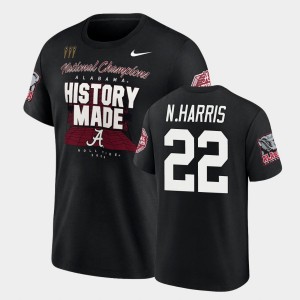 Najee Harris Roll Tide #22 Men Locker Room 2020 National Champions T-Shirt - Black 926365-546