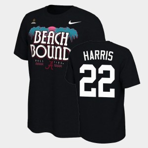 Najee Harris Bama #22 Bound College Football Playoff 2021 National Championship Men T-Shirt - Black 269387-583