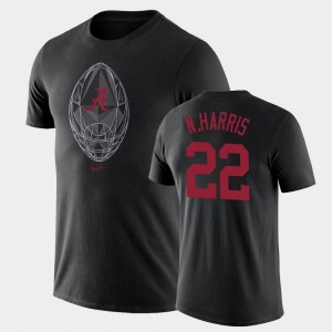 Najee Harris University of Alabama Mens Football Icon #22 Legend T-Shirt - Black 387045-215