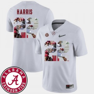 Najee Harris Crimson Pictorial Fashion Mens #22 Football Jerseys - White 888547-296
