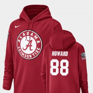 O.J. Howard Bama Football Performance Champ Drive Mens #88 Hoodie - Crimson 765410-811