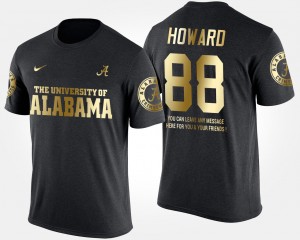 O.J. Howard Roll Tide Short Sleeve With Message Gold Limited Men's #88 T-Shirt - Black 577345-573