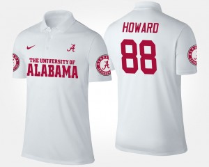 O.J. Howard Alabama Men Official #88 Name and Number Polo - White 861603-939