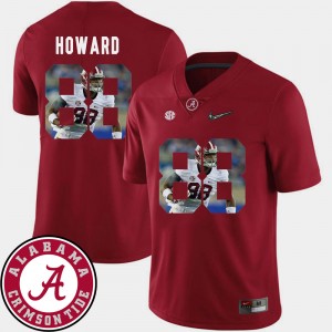O.J. Howard Bama Pictorial Fashion Men Football #88 Jerseys - Crimson 616260-816