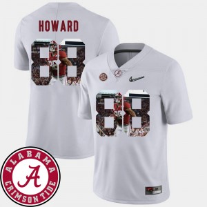 O.J. Howard Roll Tide #88 Men Football Pictorial Fashion Jersey - White 664604-423