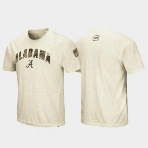 University of Alabama Desert Camo OHT Military Appreciation Men's T-Shirt - Oatmeal 433022-317
