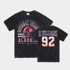 Quinnen Williams Bama #92 Vintage Tubular 1979 Sugar Bowl Men T-Shirt - Black 431718-167
