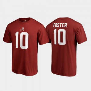 Reuben Foster University of Alabama College Legends Men Name & Number #10 T-Shirt - Crimson 701677-568