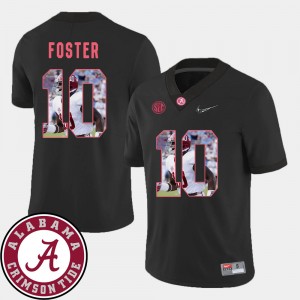 Reuben Foster Bama Mens Football #10 Pictorial Fashion Jersey - Black 858328-647