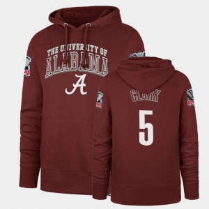 Ronnie Clark Alabama Crimson Tide #5 Mens Headline Double Decker Hoodie - Cardinal 785274-827