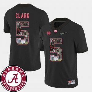 Ronnie Clark Bama #5 Pictorial Fashion Men Football Jersey - Black 966370-826