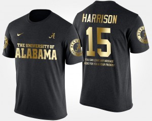 Ronnie Harrison Alabama Crimson Tide Gold Limited #15 Mens Short Sleeve With Message T-Shirt - Black 388723-572