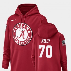 Ryan Kelly The Tide Mens Football Performance #70 Champ Drive Hoodie - Crimson 502617-127