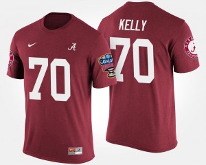 Ryan Kelly University of Alabama Men's Sugar Bowl #70 Bowl Game T-Shirt - Crimson 660731-735