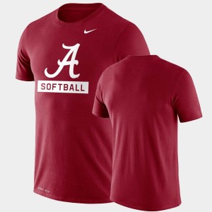 Roll Tide Drop Legend Performance Softball Men's T-Shirt - Crimson 143082-729