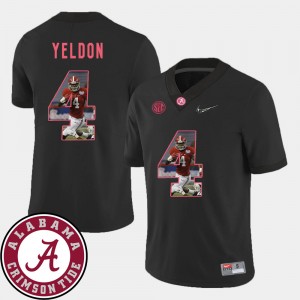T.J. Yeldon Bama Pictorial Fashion Men Football #4 Jerseys - Black 309403-112