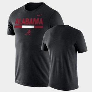 Alabama Crimson Tide Mens Legend Performance Team DNA T-Shirt - Black 419256-590
