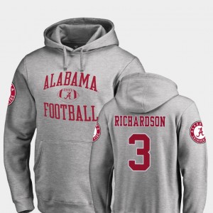Trent Richardson Alabama #3 Neutral Zone Mens College Football Hoodie - Ash 186460-138