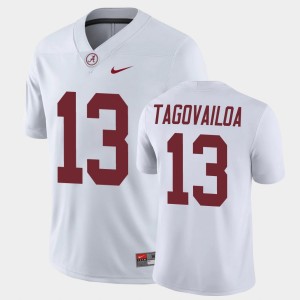 Tua Tagovailoa Roll Tide Mens College Football Game #13 Jersey - White 214375-292