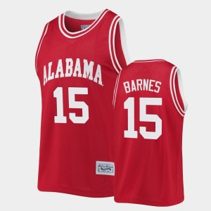 Tyler Barnes University of Alabama #15 Mens Classic Commemorative Basketball Jersey - Crimson 894761-978