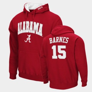 Tyler Barnes Alabama Crimson Tide #15 Arch & Logo 2.0 Pullover Men's Hoodie - Crimson 999304-235