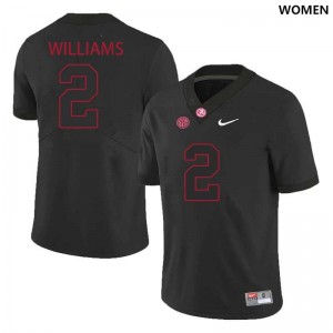 Ryan Williams Alabama Women Embroidery College Football #2 Jerseys - Black 867899-337