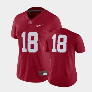 Crimson #18 Women's Game Player Jerseys - Crimson 878970-368