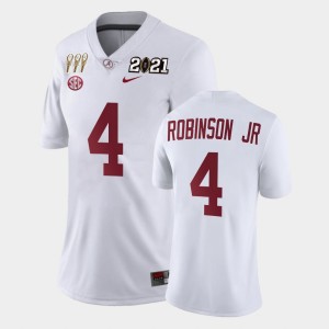 Brian Robinson Jr. The Tide #4 Women Limited 3X CFP National Championship Jersey - White 702805-172
