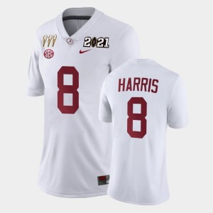 Christian Harris Crimson 3X CFP National Championship Womens Limited #8 Jerseys - White 334391-889