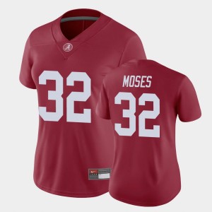 Dylan Moses Crimson #32 Game Replica Women Jersey - Crimson 408997-825